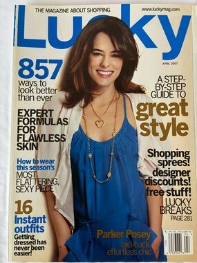 Lucky Magazine April 2007 Parker Posey